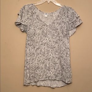 💕Sale 3 for $20 Old Navy medium paisley boho top